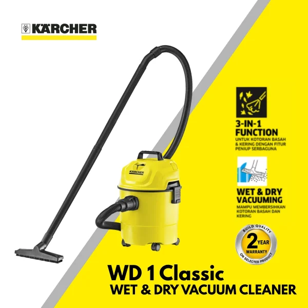 Karcher WD 1 Classic Wet and Dry Vacuum Cleaner